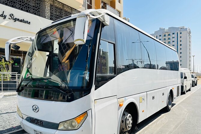 33 Seater Luxury Bus Rental Dubai - Group size, luggage, and comfort