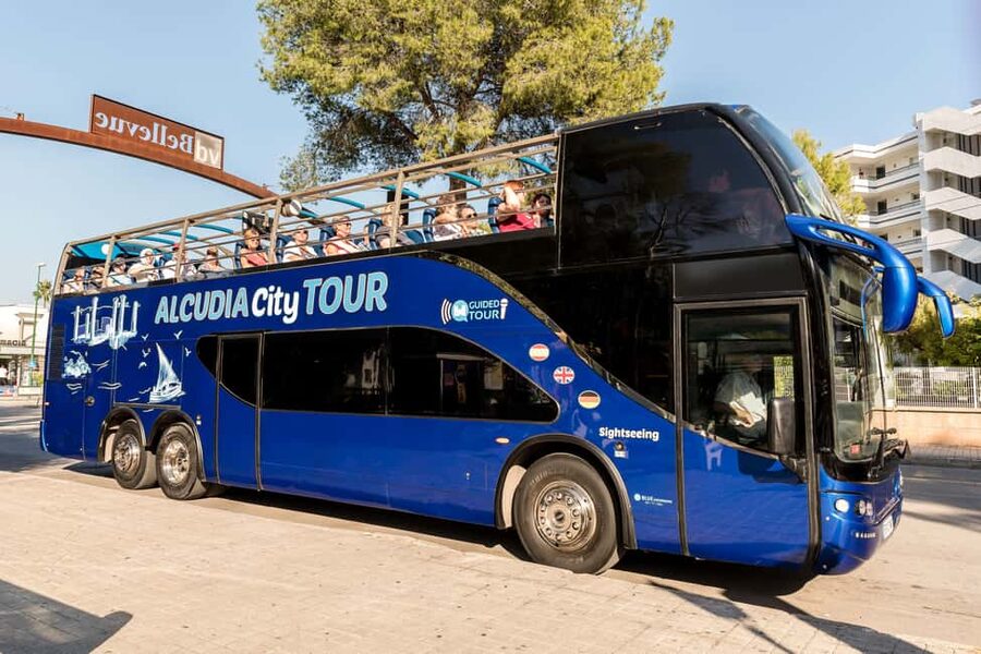 Alcudia: ALCUDIA City TOUR Open Top Bus, open-top bus tour - From the resorts to Port d’Alcudia
