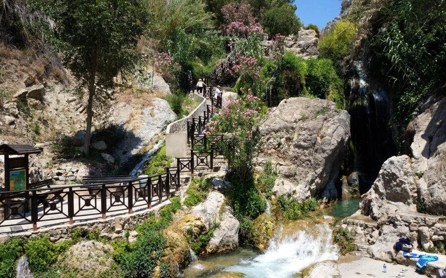Algar Waterfalls Coach Trip - From Albir & Benidorm - Entering the falls and taking the 1.5km route