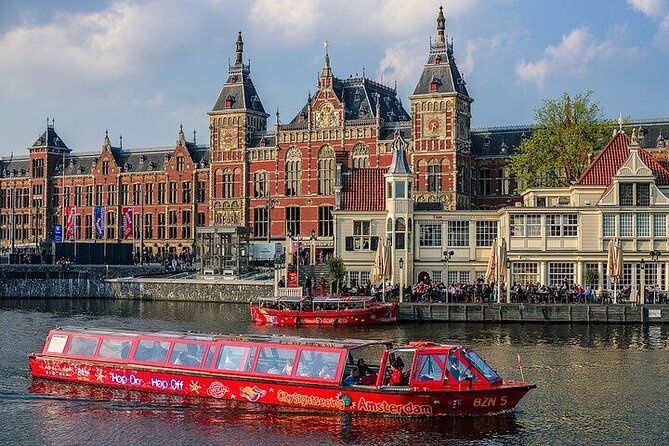 Amsterdam Hop-On Hop-Off 24h or 48h Bus and Boat Option - The bus route from the harbor to Museumplein