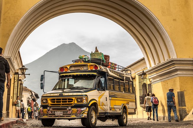 Antigua: Villages Tour on Chicken Bus - San Pedro Las Huertas: a working village beside volcano views