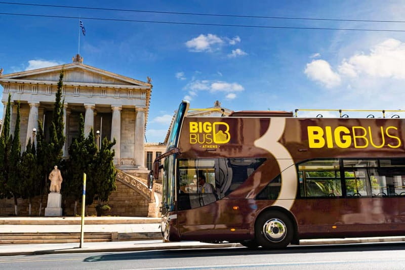 Athens: Big Bus Hop-on, Hop-off Tour by Open-Top Bus - The Athens route, from Syntagma to the Acropolis