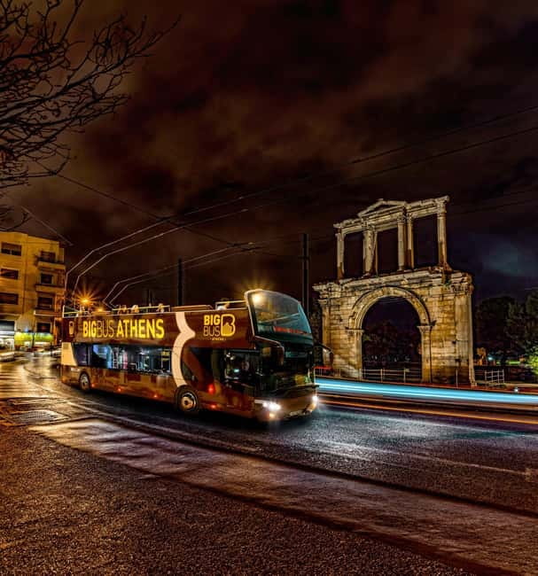 Athens: Big Bus Live-Guided Night Tour by Open-Top Bus - Key points to know before you book