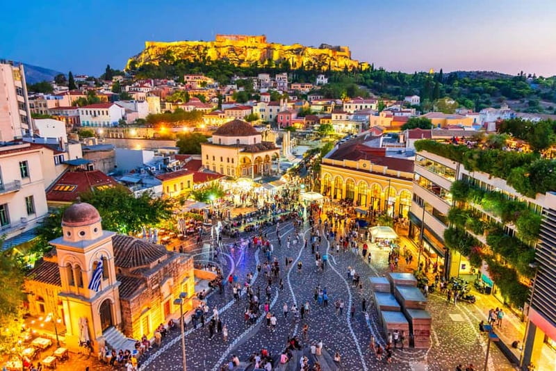 Athens: Big Bus Live-Guided Night Tour by Open-Top Bus - Olympian Zeus and Hadrian’s Arch