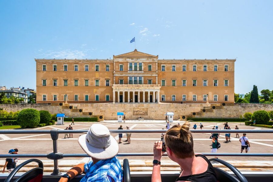 Athens: City Sightseeing Hop-On Hop-Off Bus Tour - Piraeus route for the port and waterfront
