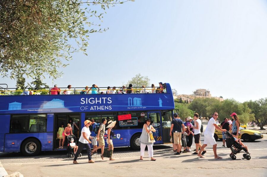 Athens: Hop-on-Hop-off Bus and Cape Sounion Sunset Tour - The coastal ride along the Athenian Riviera