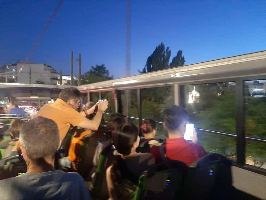 Athens panoramic tour by night with open double decker bus - Starting at the Greek Parliament