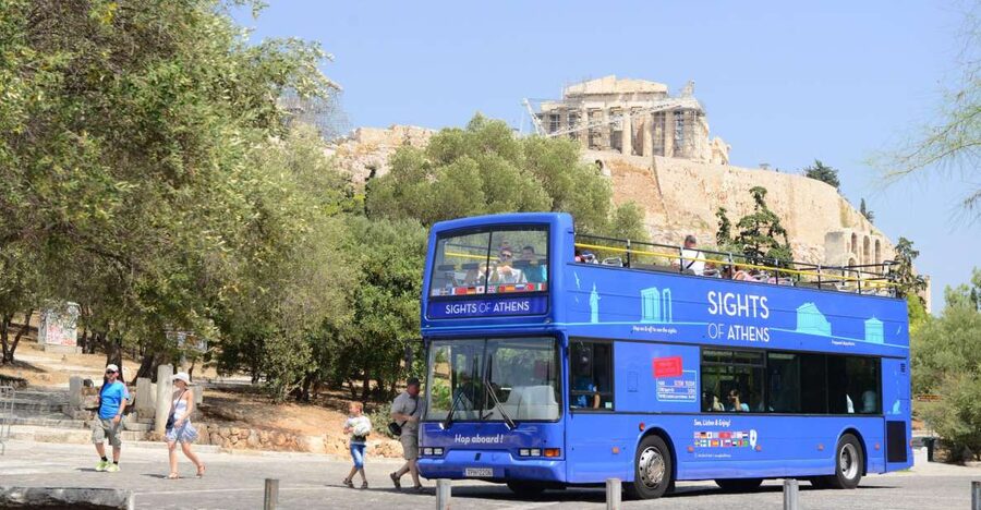 Athens, Piraeus, and Coastline: Blue Hop-On Hop-Off Bus - How the four lines fit together