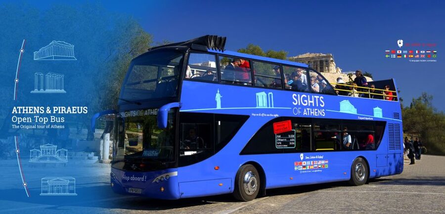 Athens, Piraeus, and Coastline: Blue Hop-On Hop-Off Bus - What the $14 price really buys