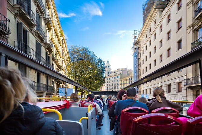 Barcelona City Tour Hop-On Hop-Off with Optional Boat - Sagrada Família and the route back toward the harbor
