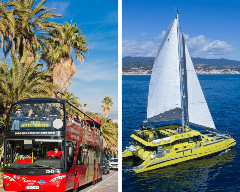 Barcelona: Hop-On Hop-Off Bus with Sailing Cruise - The orange West route: Montjuïc, museums, and football