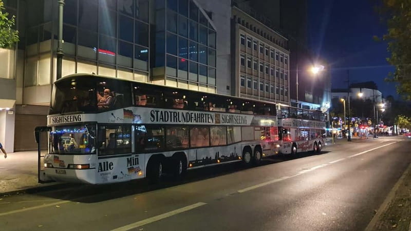 Berlin: Bus Tour by Night with Live Commentary - Tiergarten after sunset