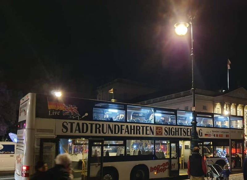 Berlin: Bus Tour by Night with Live Commentary - Potsdamer Platz and Friedrichstraße