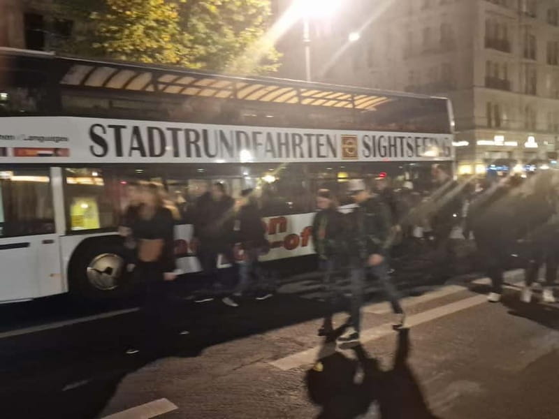 Berlin: Bus Tour by Night with Live Commentary - Alexanderplatz, the Red Town Hall, and the World Clock