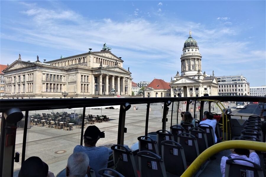 Berlin: East and West Hop-On Hop-Off Bus Tour - Karl-Marx-Allee and the East Side Gallery