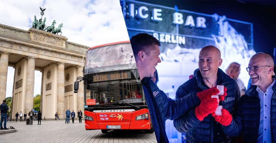 Berlin: Hop-On Hop-Off Bus and Icebar Ticket Combo - Checkpoint Charlie and Berlin’s divided past