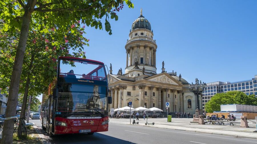 Berlin: Hop-On-Hop-Off Bus with Boat Cruise Option - Checkpoint Charlie and the central monuments