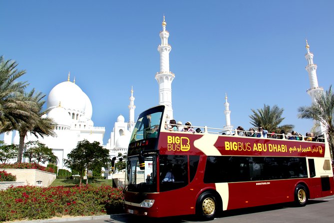 Big Bus Abu Dhabi Hop-On Hop-Off with Sheikh Zayed Mosque Tour - The 14-stop Red Route, from mall to mosque