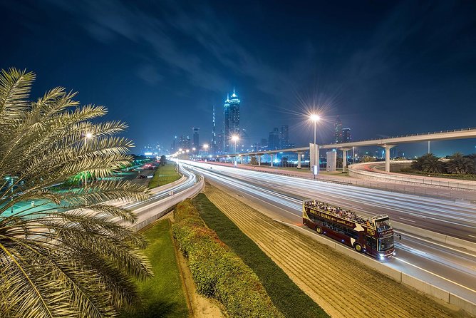 Big Bus Dubai Open Top Night Tour - Sheikh Zayed Road and Dubai’s wall of lights