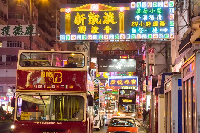 Big Bus Hong Kong Panoramic Night Tour by Open-Top Bus - Temple Street, Yau Ma Tei, and the case for hopping off