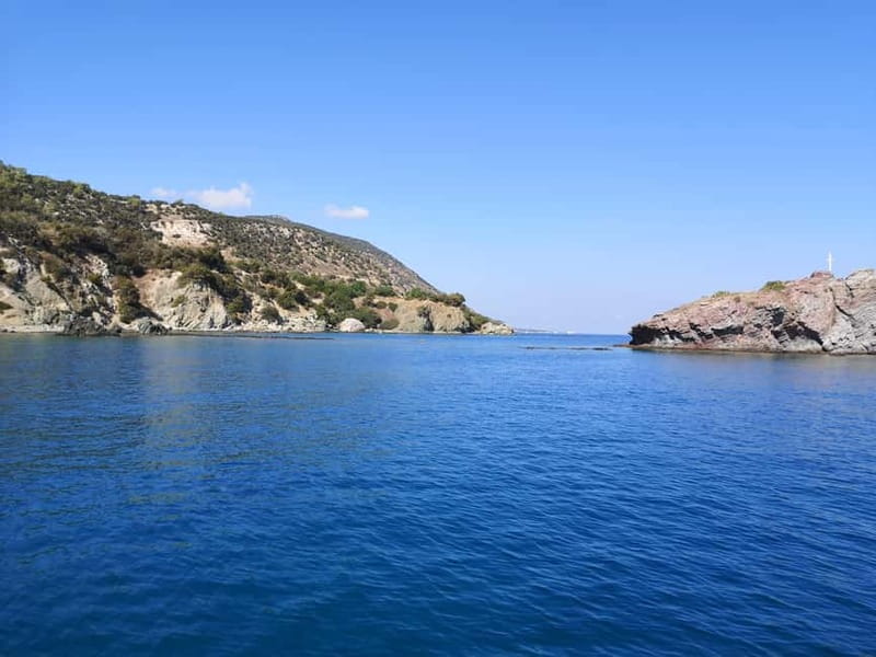 Blue Lagoon Latchi, coach transfer+boat trip, Half day trip - Fruit, Juice, and Local Wine on the Boat