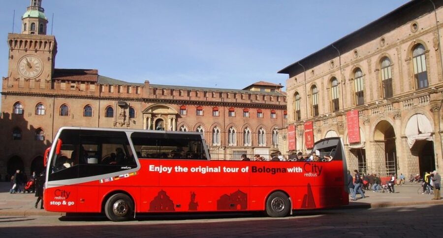 Bologna: Open Bus City Tour and Local Food Tasting - The market food stop and what your vouchers cover