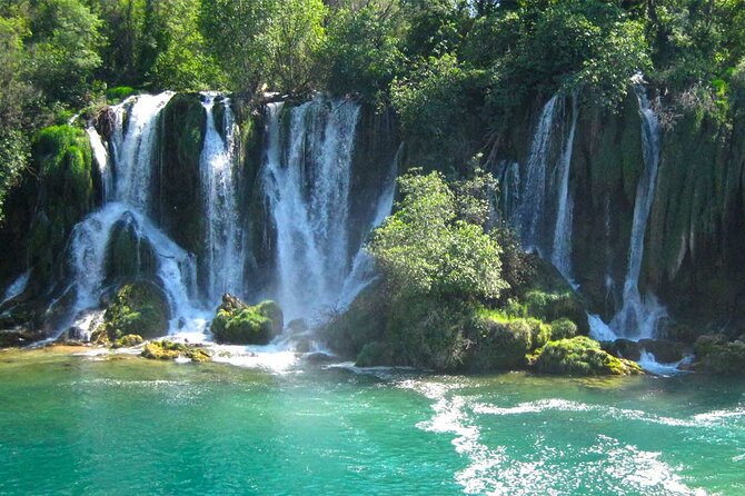 Bosnia Day Trip: Mostar and Kravice Waterfalls by Luxury Minibus - Kravice Waterfalls: beautiful, short, and often busy