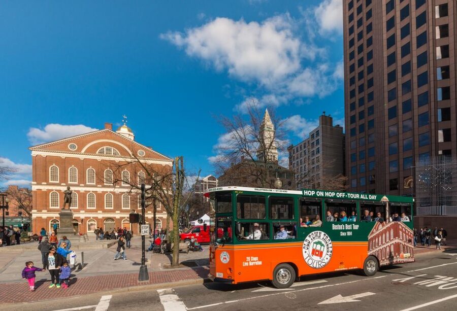 Boston: Hop-on Hop-off Old Town Trolley Tour - Stop 1: New England Aquarium and Faneuil Hall