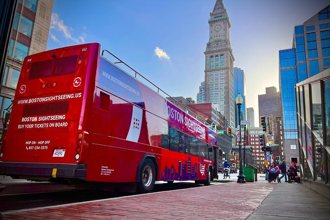 Boston Sightseeing Single Ride Pass With Double Decker Tour Bus - Boston Common, the Public Garden, and Chinatown