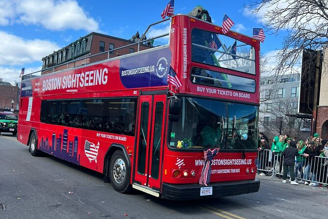 Boston Sightseeing Single Ride Pass With Double Decker Tour Bus - Cheers, Beacon Hill, and the Charles River
