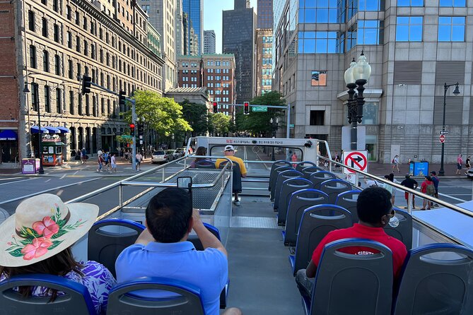 Boston Sightseeing Single Ride Pass With Double Decker Tour Bus - Back Bay from the Boston Public Library