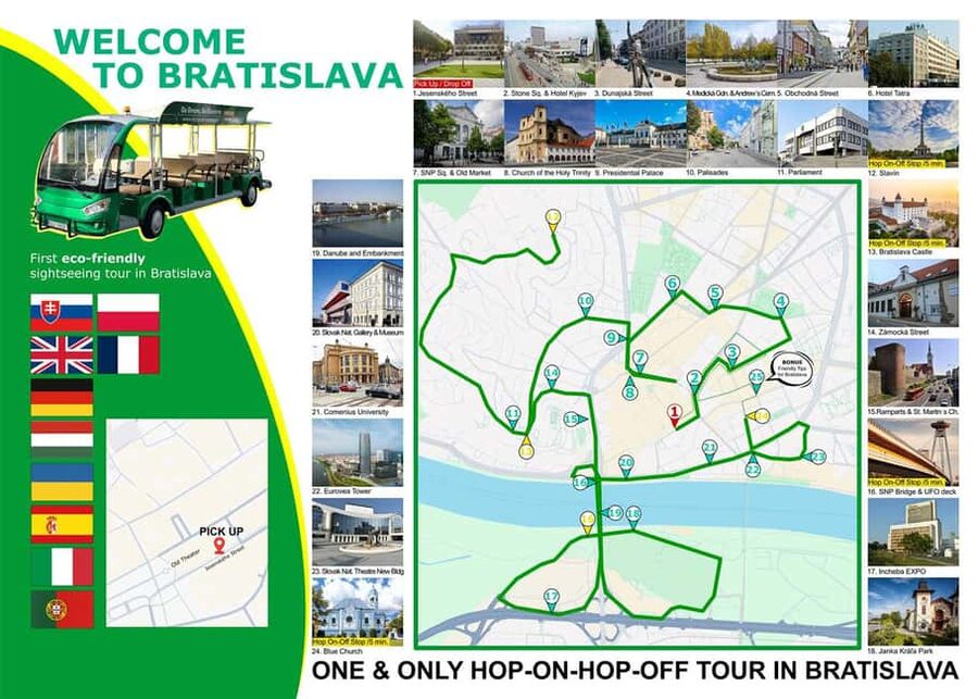 Bratislava: Hop-On Hop-Off Full Day+River Cruise & UFO tower - A practical first look at Bratislava from the bus