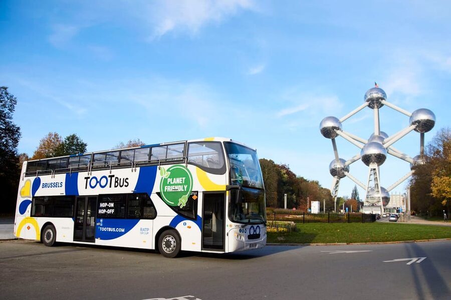 Brussels: Hop-On Hop-Off Bus Tour& Belgian Beer World Museum - Flagey, Louise, and the Courthouse
