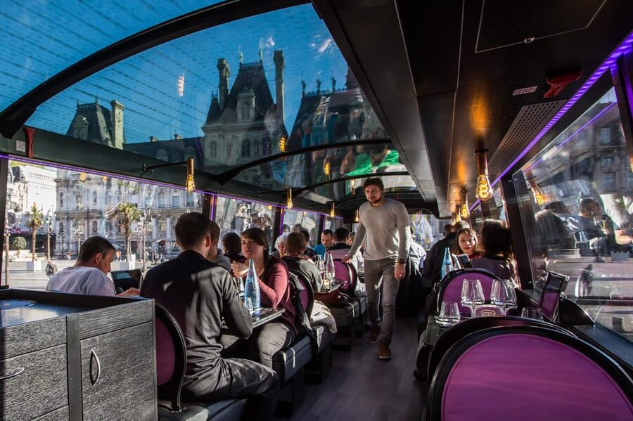 Bus Toqué Champs Elysées Tour w/ 3-Course Dinner & Champagne - Is $121 a fair price?