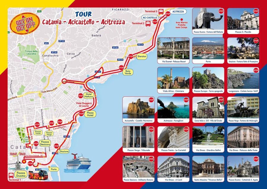 Catania: Hop-On Hop-Off Bus Tour to Acicastello & Acitrezza - Acicastello and its Norman castle