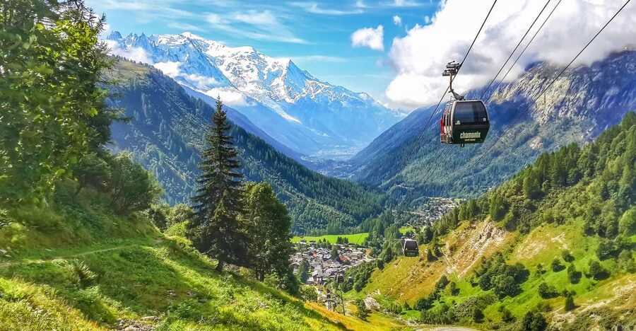 Chamonix & Mont Blanc Scenic Glass-Roof Bus Tour from Geneva - Chamonix, the first Winter Olympics town