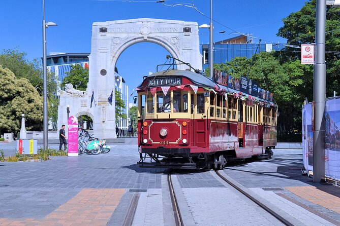 Christchurch Hop-On Hop-Off Tram - New Regent Street and the historic feel of the ride