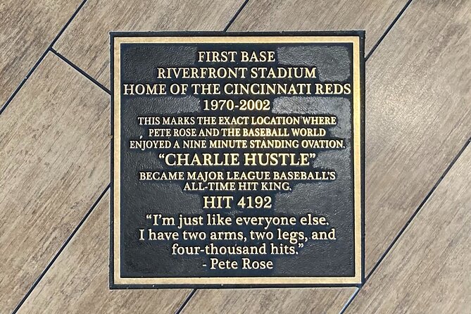 Cincinnati Ballparks & Breweries Bus Tour - Moerlein Lager House and the former Riverfront Stadium site