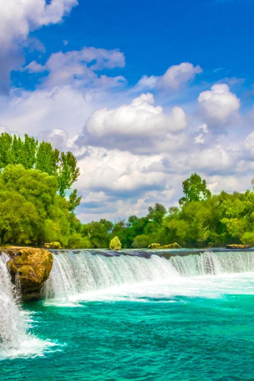 City of Side: Cabrio Bus & Green Lake Boat Tour with Lunch - Starting in Manavgat at the Central Mosque