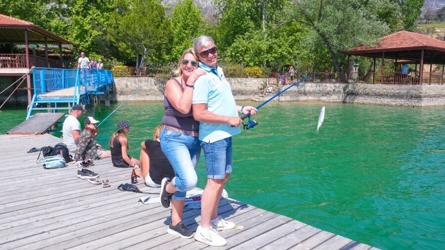 City of Side: Green Lake Boat and Cabrio Bus Tour - The one-hour Green Lake boat trip
