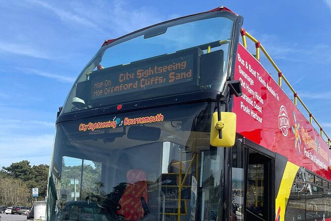 City Sightseeing Bournemouth Hop-On Hop-Off Bus Tour - West Cliff, Westbourne, and the route west