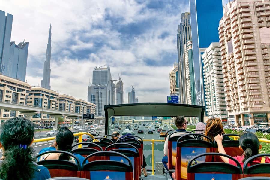 City Sightseeing Dubai Hop-On Hop-Off Bus Tour & Dhow Cruise - Sunset and Night Tour: useful, but not hop-on hop-off