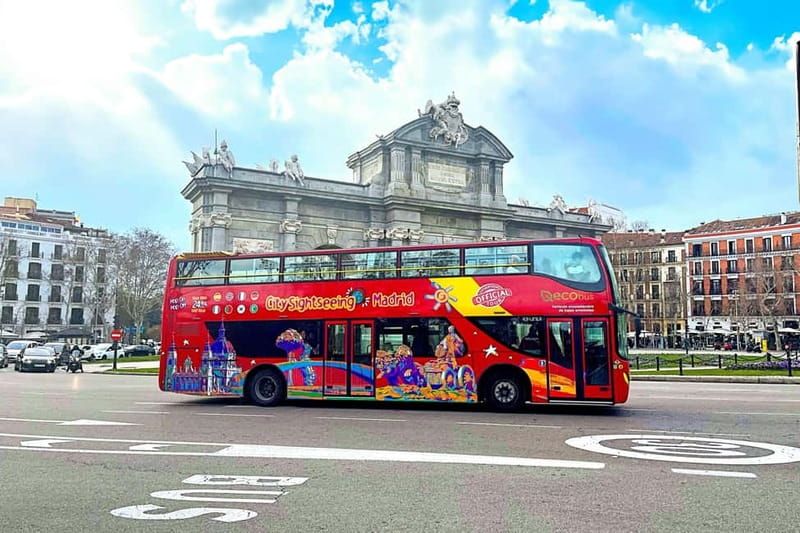 City Sightseeing Madrid Panoramic Bus Tour & Bookable Extras - Seeing Madrid from Calle Felipe IV