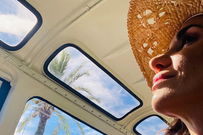 City Tour in Cannes aboard our Classic French Bus! - Palais des Festivals and the famous red carpet