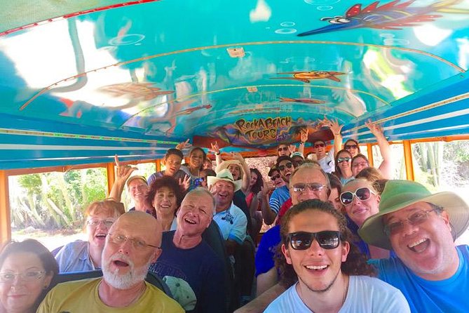 Colorful Beach Bus Sightseeing Tour of Aruba - Natural Bridge: Aruba’s rough north coast
