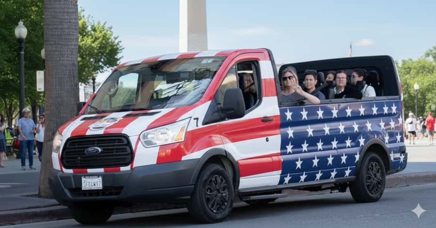 D.C: Monuments & History Guided Open-Air Bus Tour-Day &Night - A Fast First Look At Washington’s Big Monuments