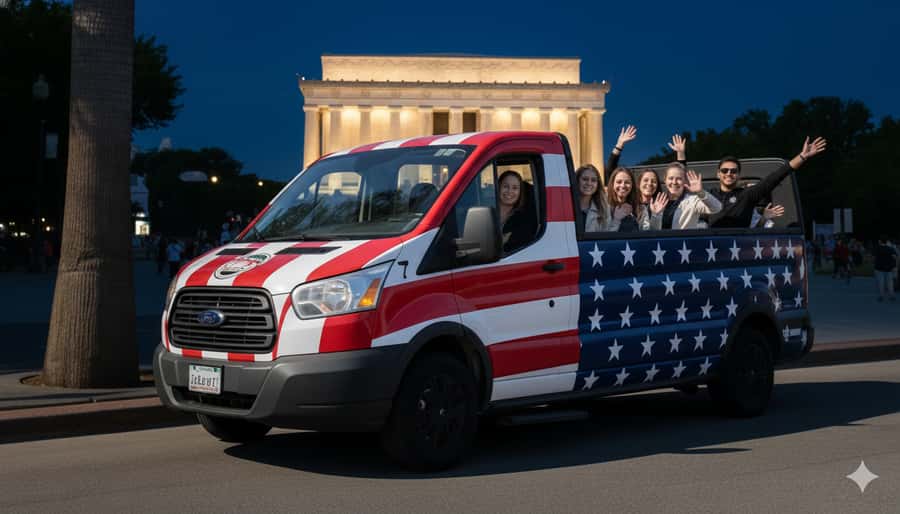 D.C: Monuments & History Guided Open-Air Bus Tour-Day &Night - A Glimpse Of The White House