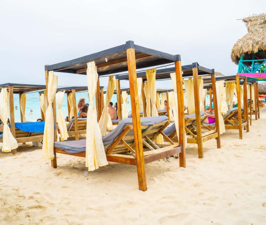 Daytour to Playa Tranquila VIP with Parasols, Lunch by bus! - The return to Cartagena and Clock Tower finish