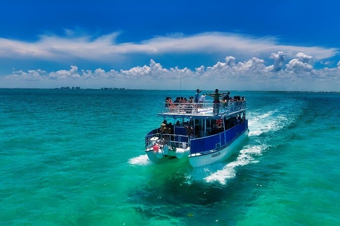 Discovering Isla Mujeres on a Double Decker Catamaran - Snorkeling near MUSA and the reef