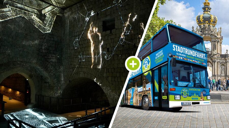 Dresden: 1-Day Hop-On Hop-Off Bus & Fortress Xperience - See Dresden’s center from an electric bus